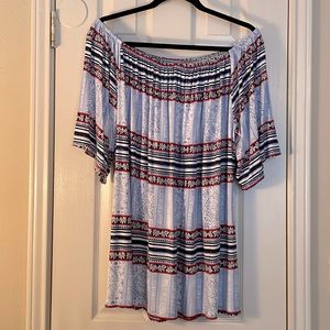 Lane Bryant Split-Sleeve Convertible Neckline Top. Size 18/20